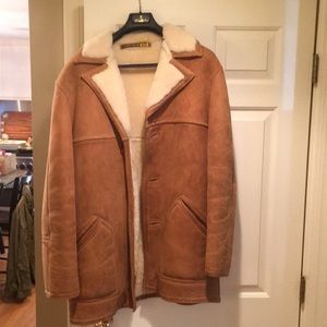 Vintage Suede Sherpa Jacket